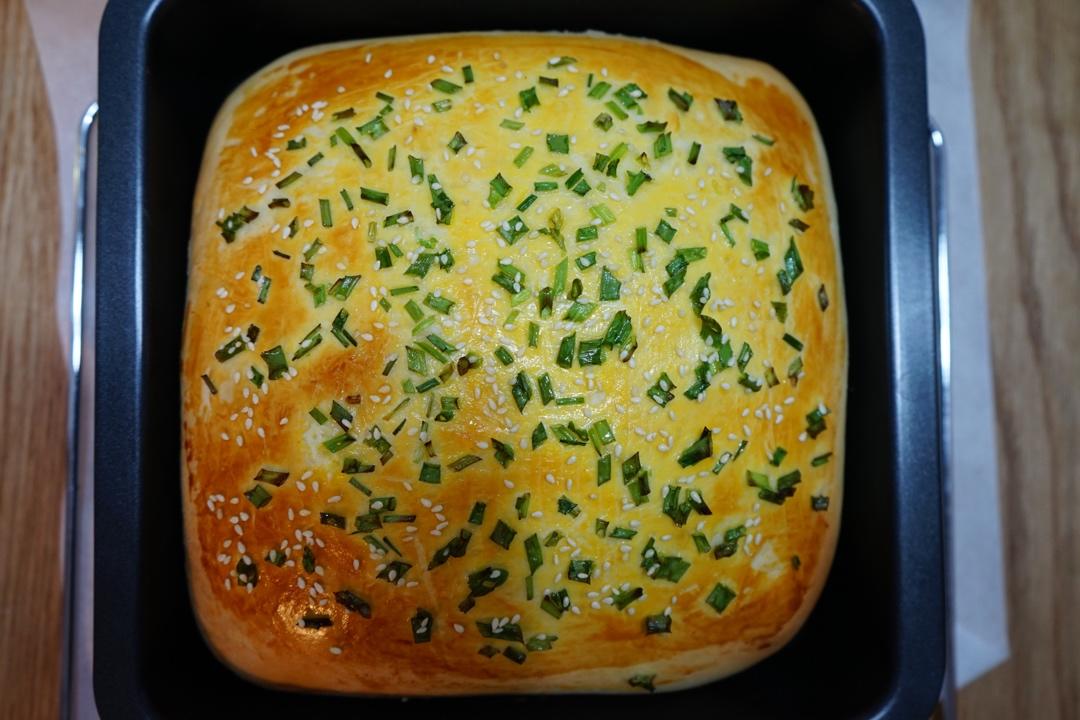 香葱肉松面包卷