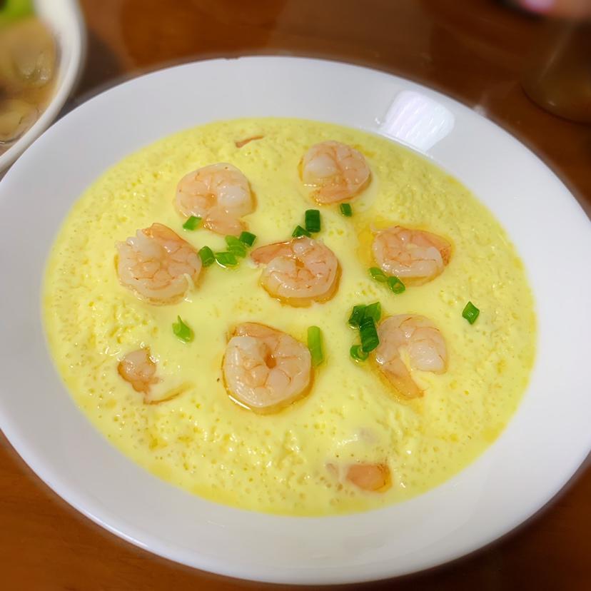 豆腐虾仁蒸蛋🍤🥚