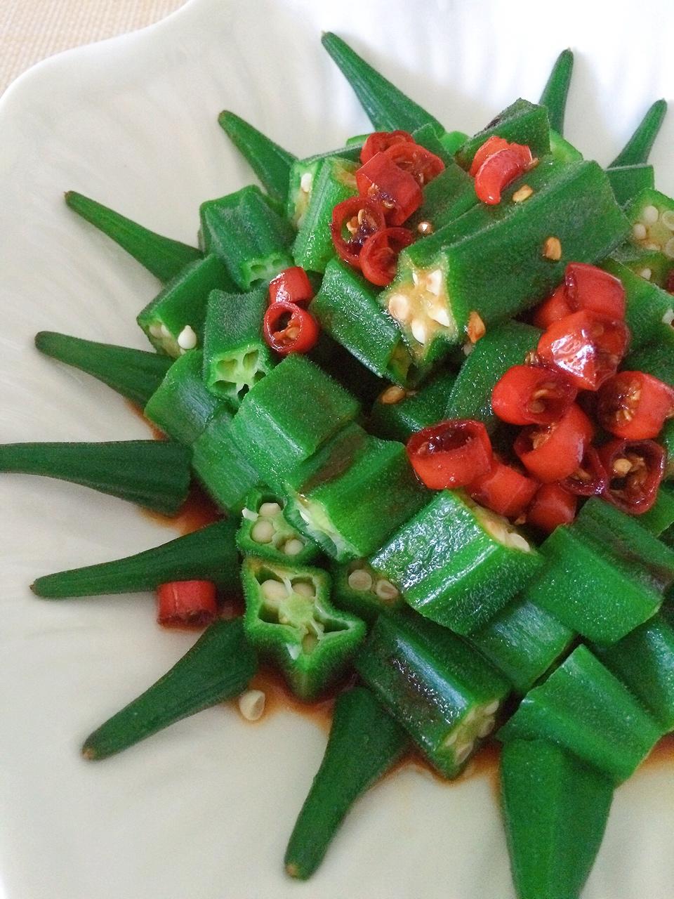 【白灼秋葵】清爽简单