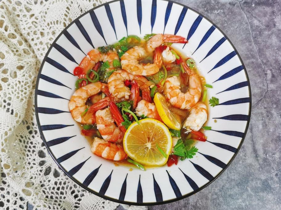酸辣柠檬虾08的做法