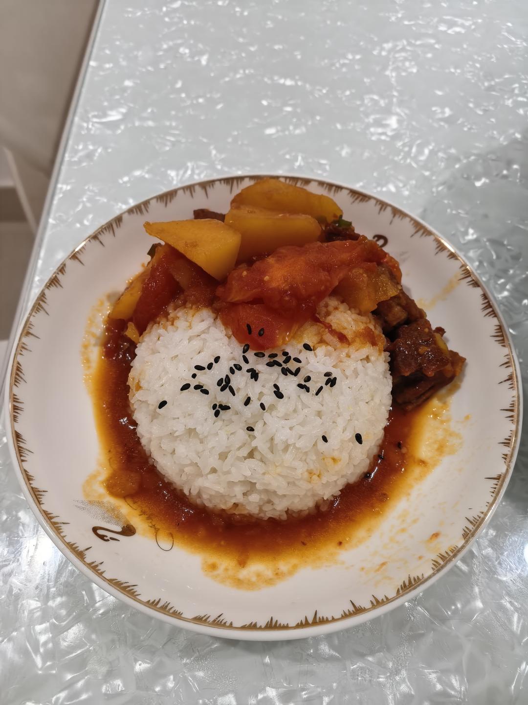 番茄土豆炖牛腩