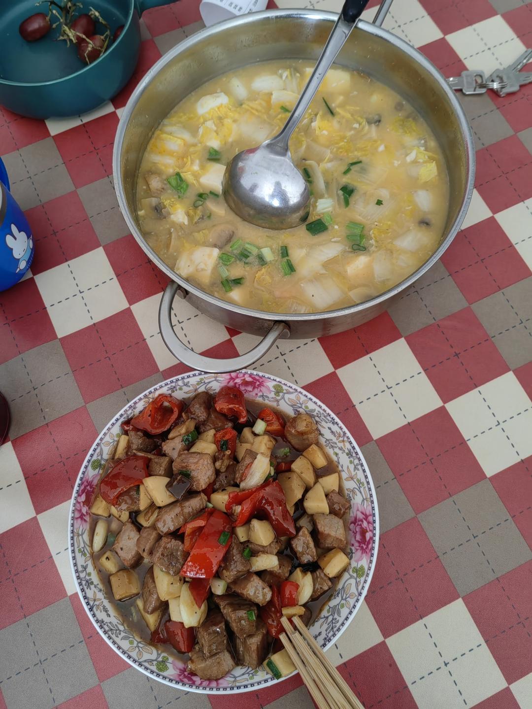 杏鲍菇牛肉粒