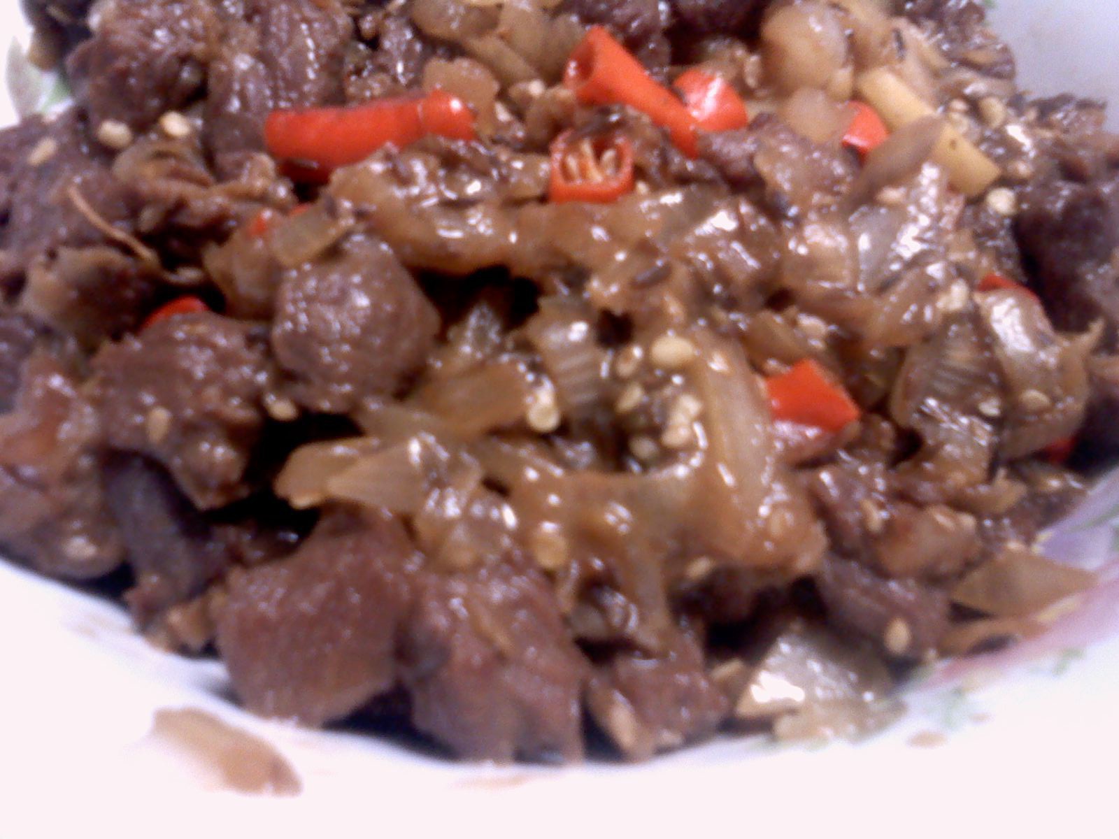 孜然牛肉粒