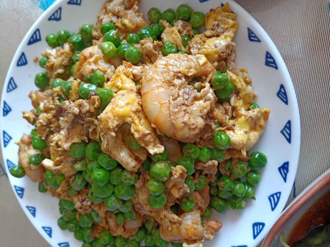 低脂豌豆虾仁滑蛋