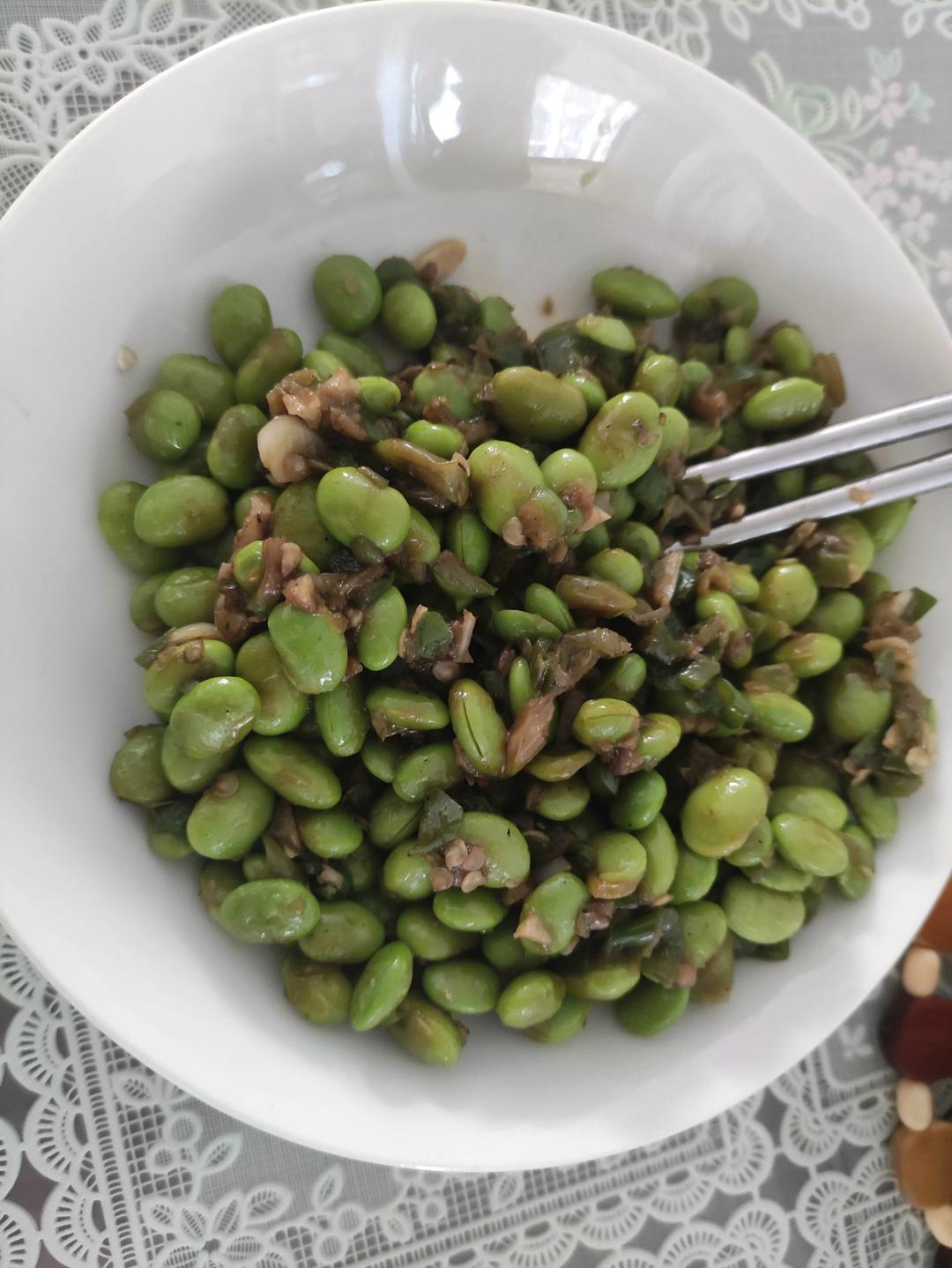 快手素炒毛豆米