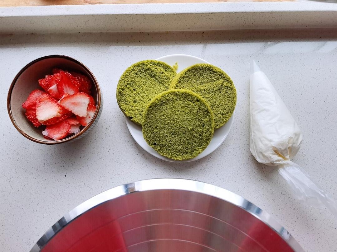 细腻绵软抹茶红豆戚风【附蜜红豆分布均匀小技巧】