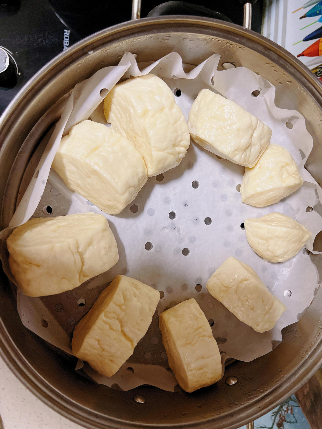 一发奶香小馒头，口感特别好！