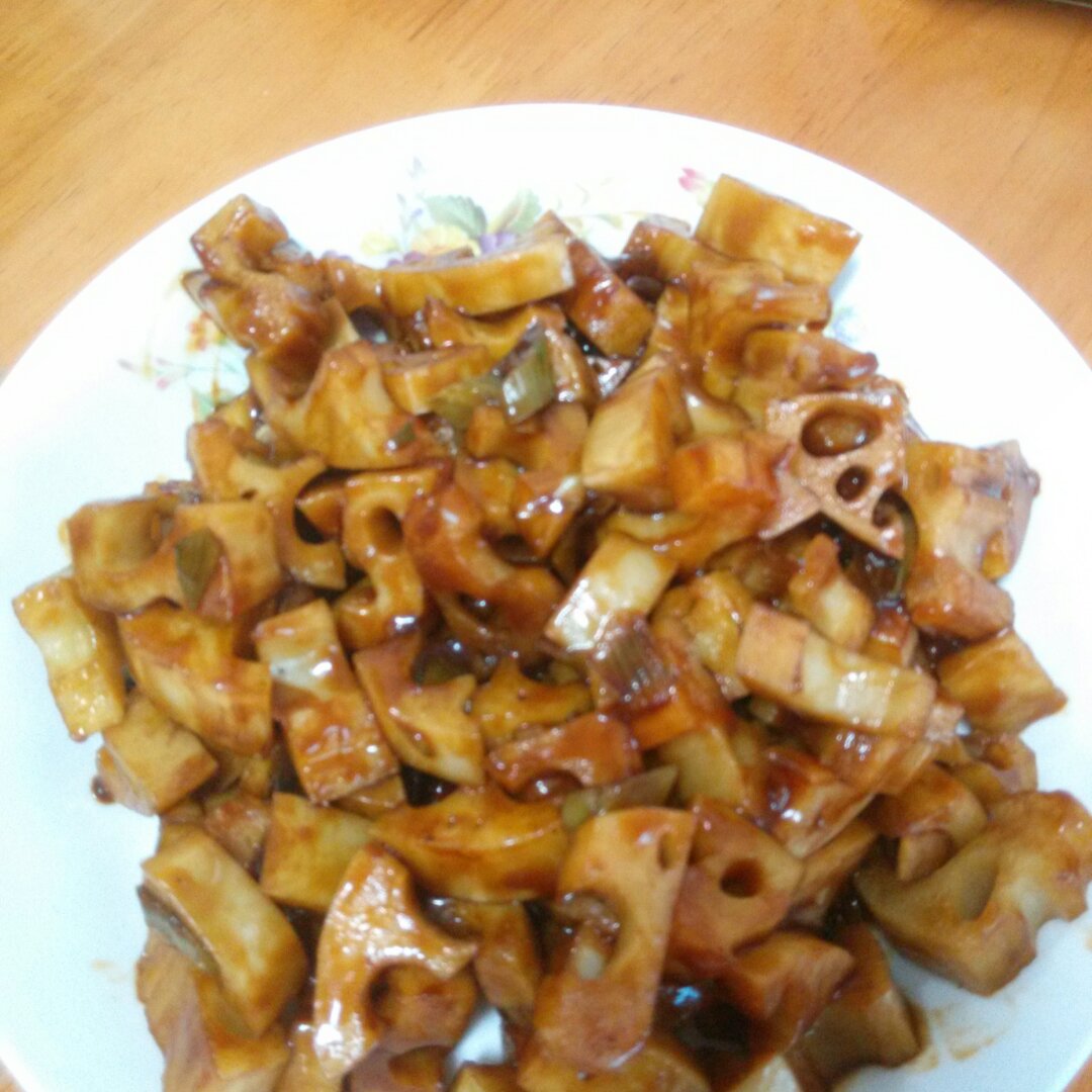 酸甜的开胃菜-  糖醋藕丁