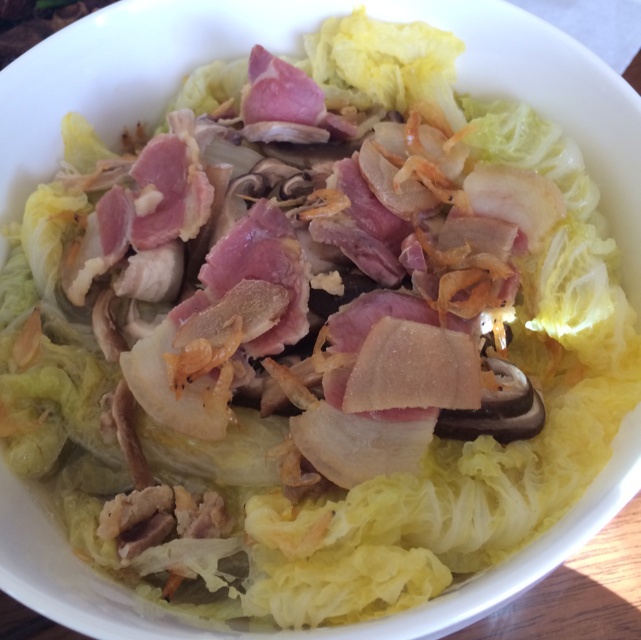 r_wincle做的白菜蒸火腿