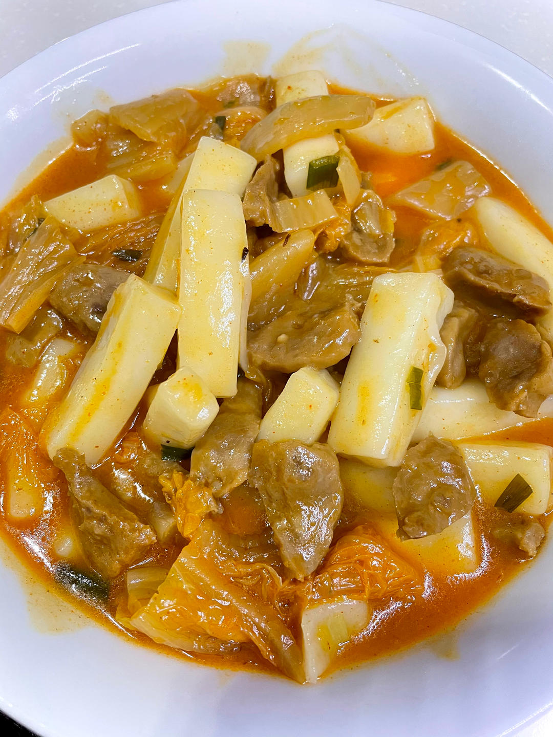 延边辣白菜炒年糕——中式一日三餐（二百二十六）