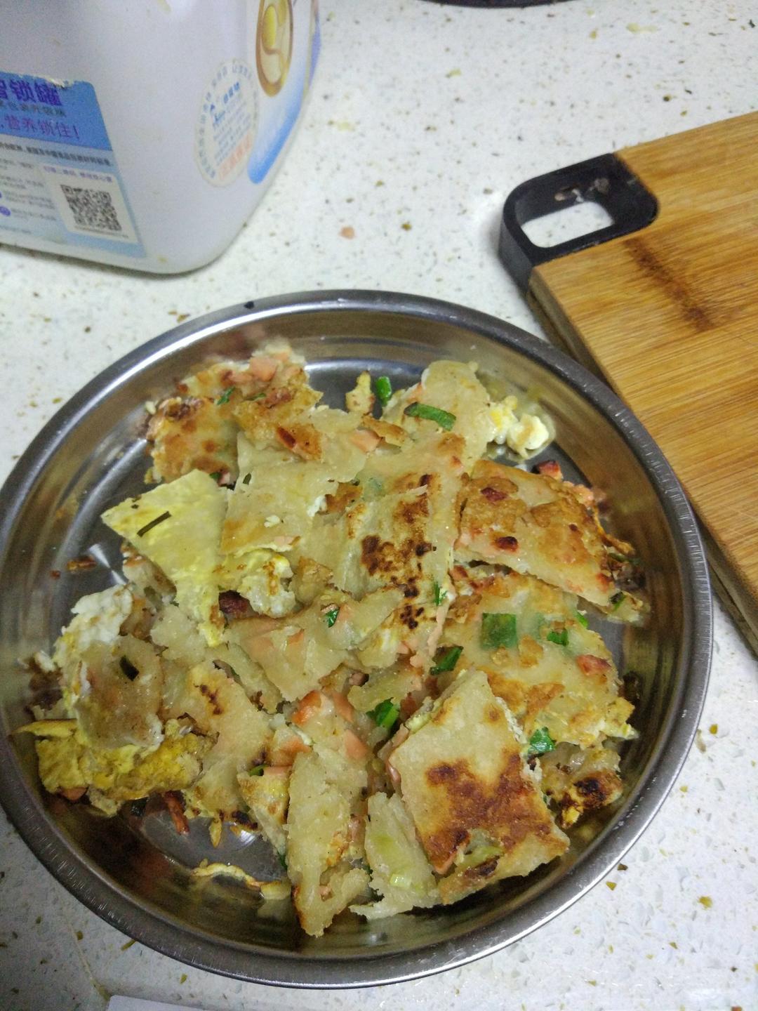 鸡蛋葱油饼                  （更新饼坯保存方法）