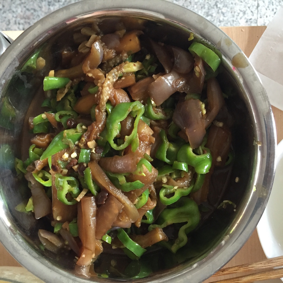 青椒茄子丝