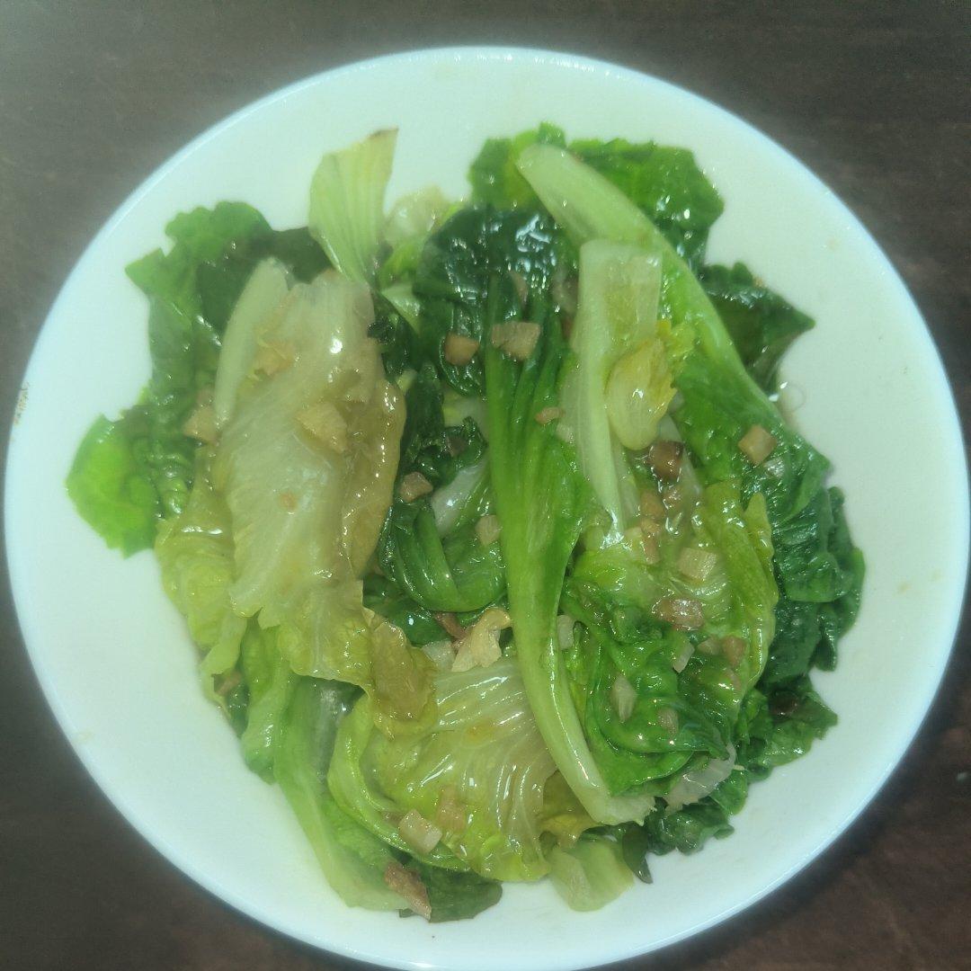 三分钟脆炒蒜蓉生菜