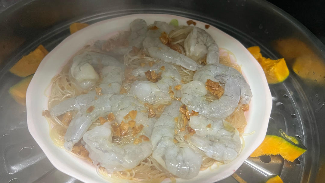 快手主食-虾仁蒸粉丝