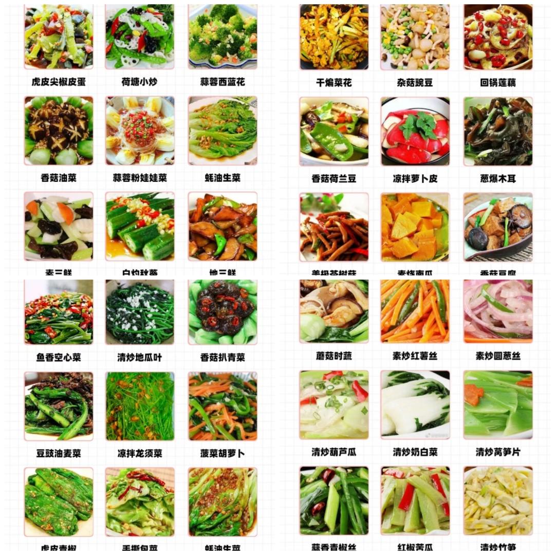 36道素菜的做法的做法