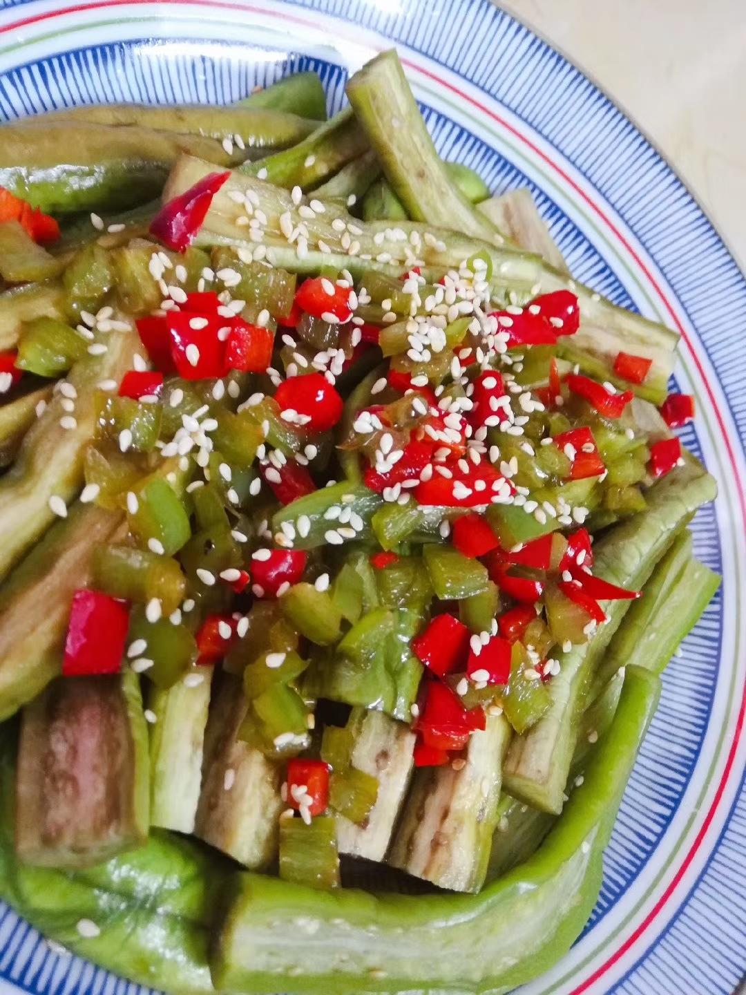 素食，灼秋茄😊的做法