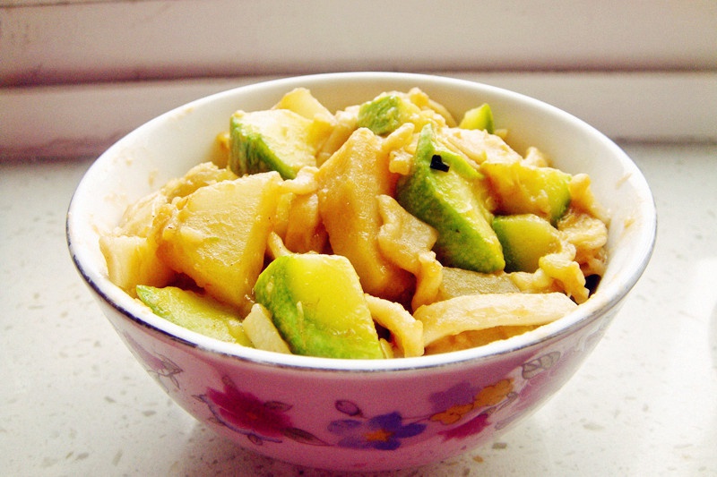 土豆西葫芦炒面