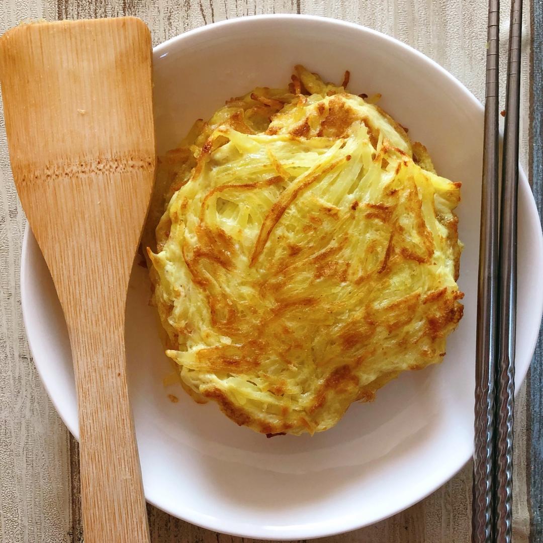 土豆丝鸡蛋饼