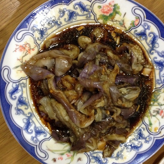 蒜香炒茄丝（省油版）