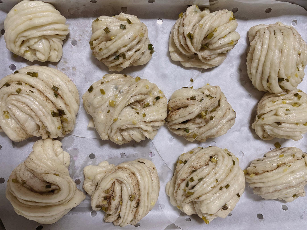 葱香花卷（简易版教程）