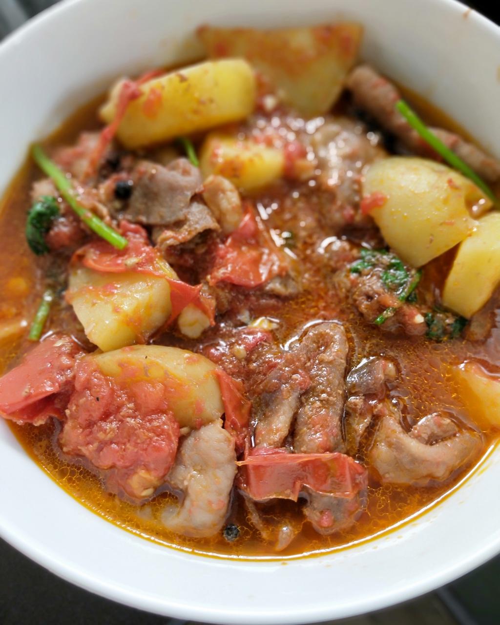 番茄土豆肥牛锅