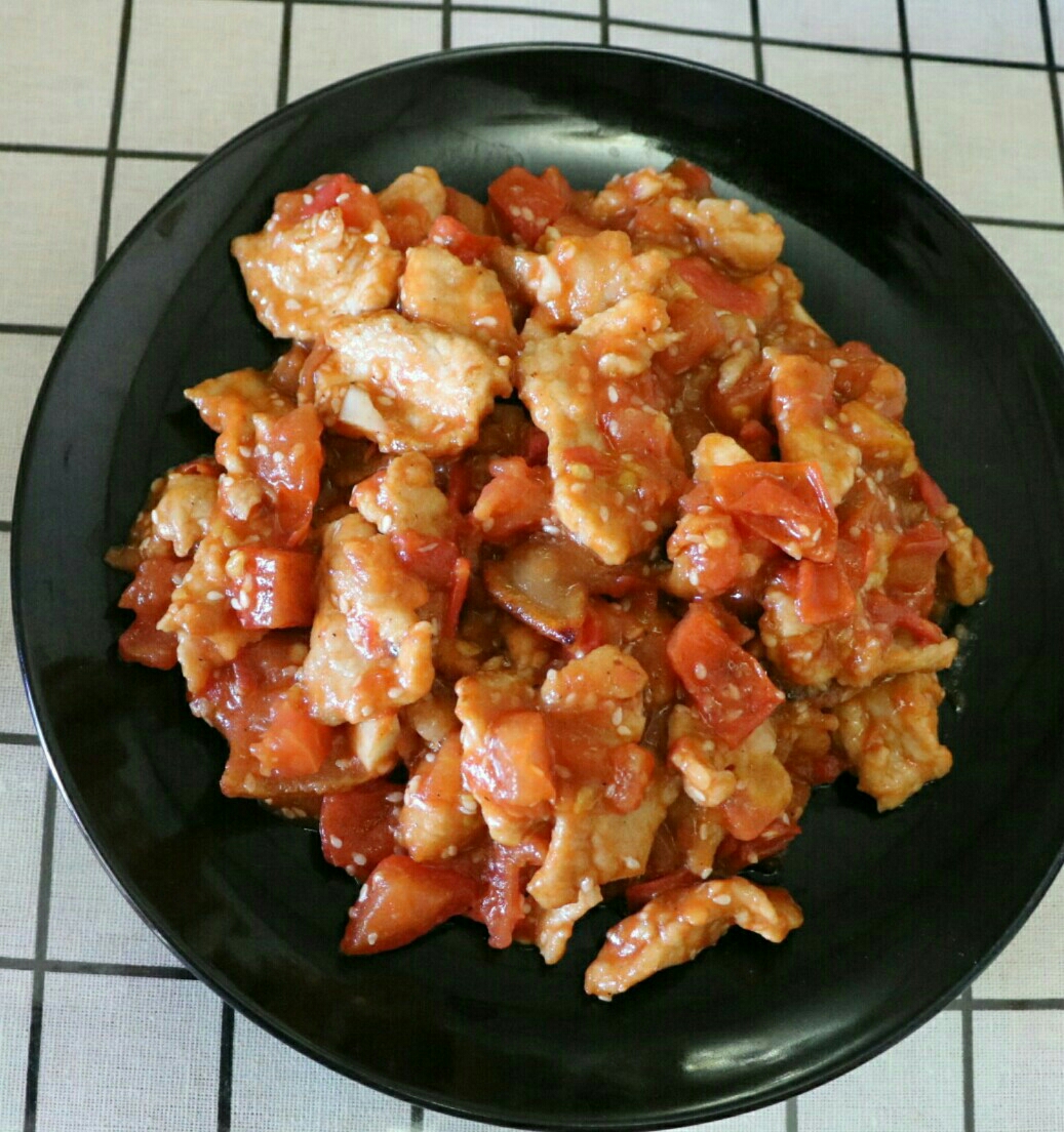 番茄肉片的做法