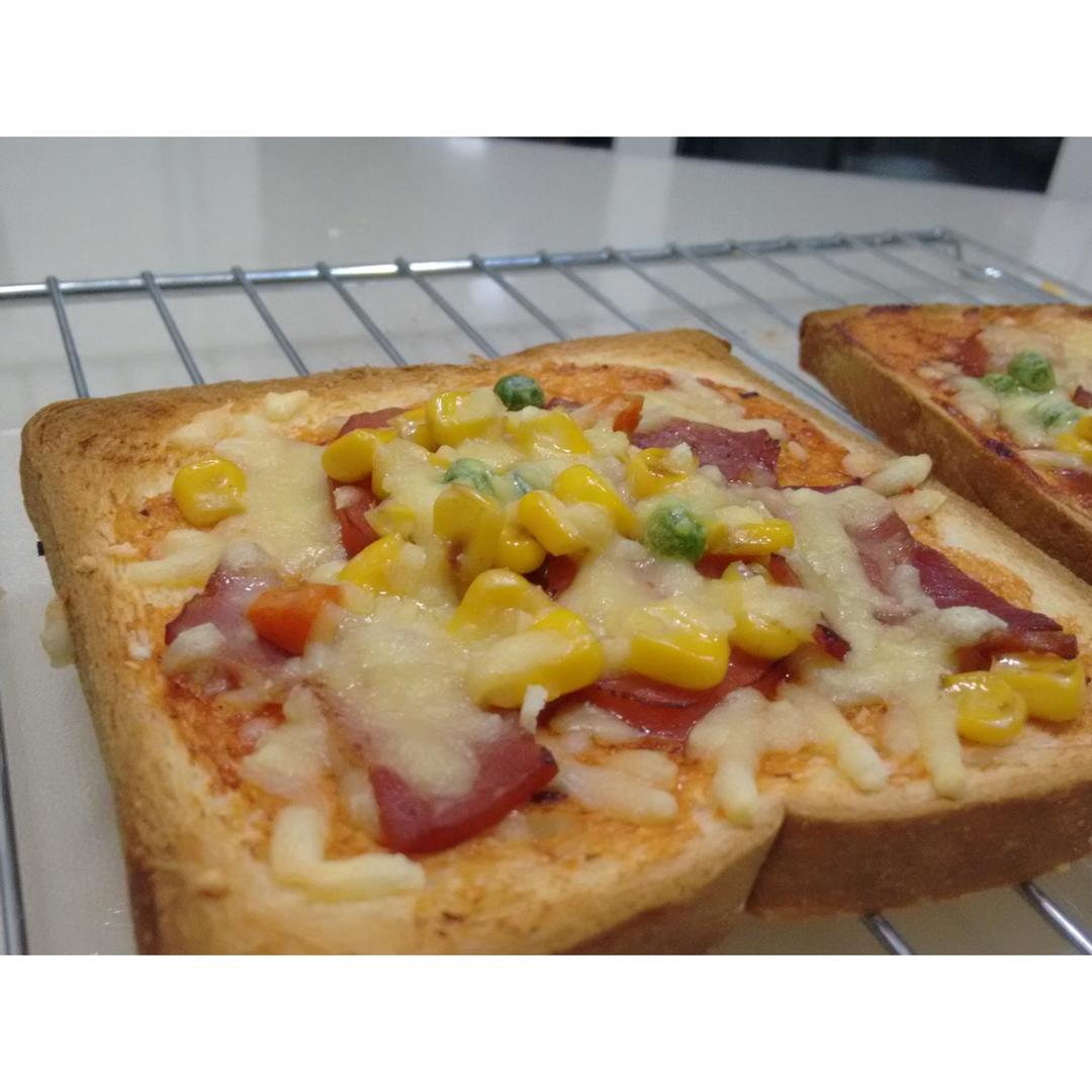 吐司培根小批萨