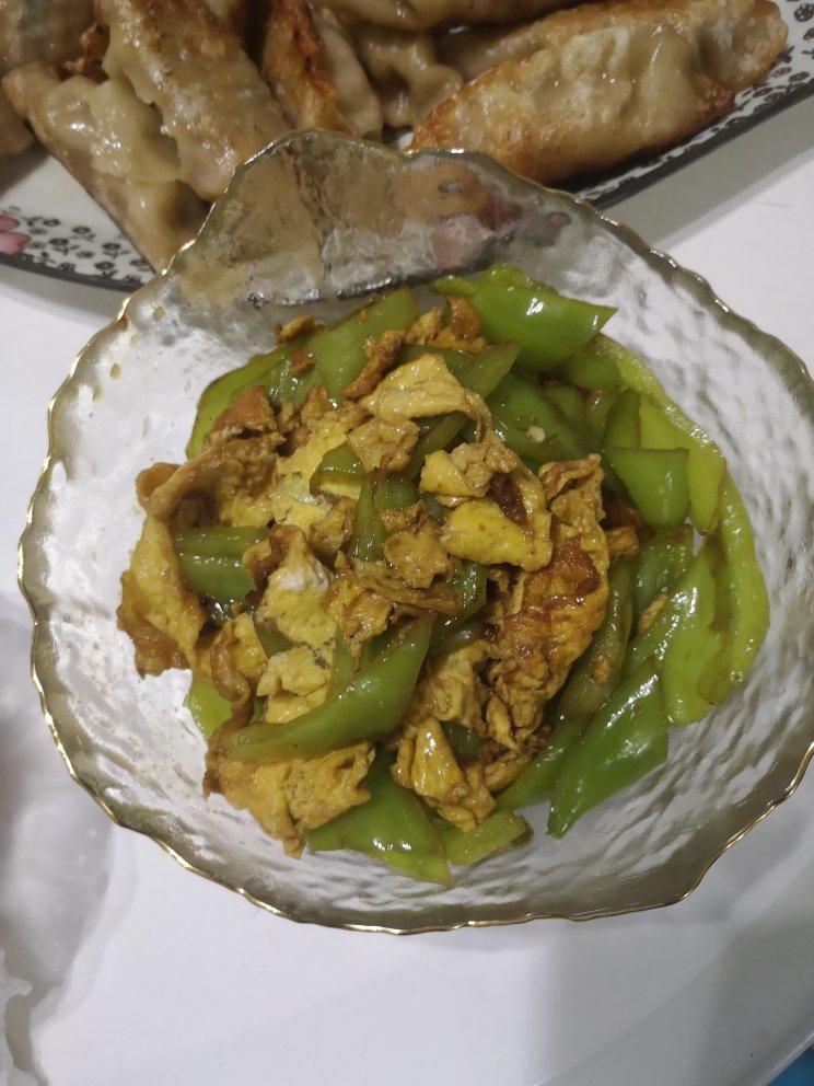 青椒炒鸡蛋(原图，从不修图)