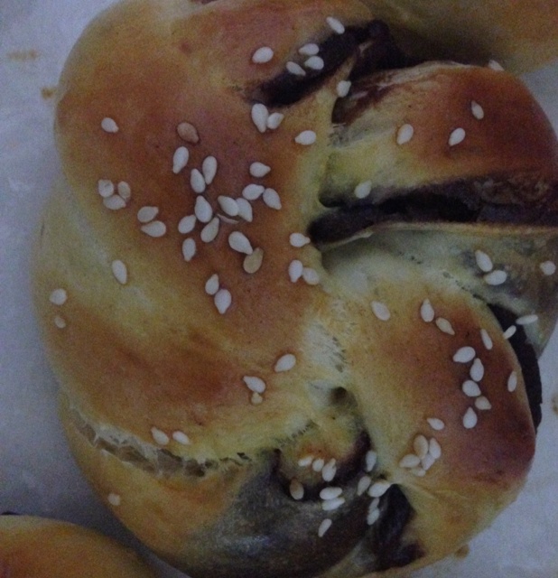 豆沙卷面包
