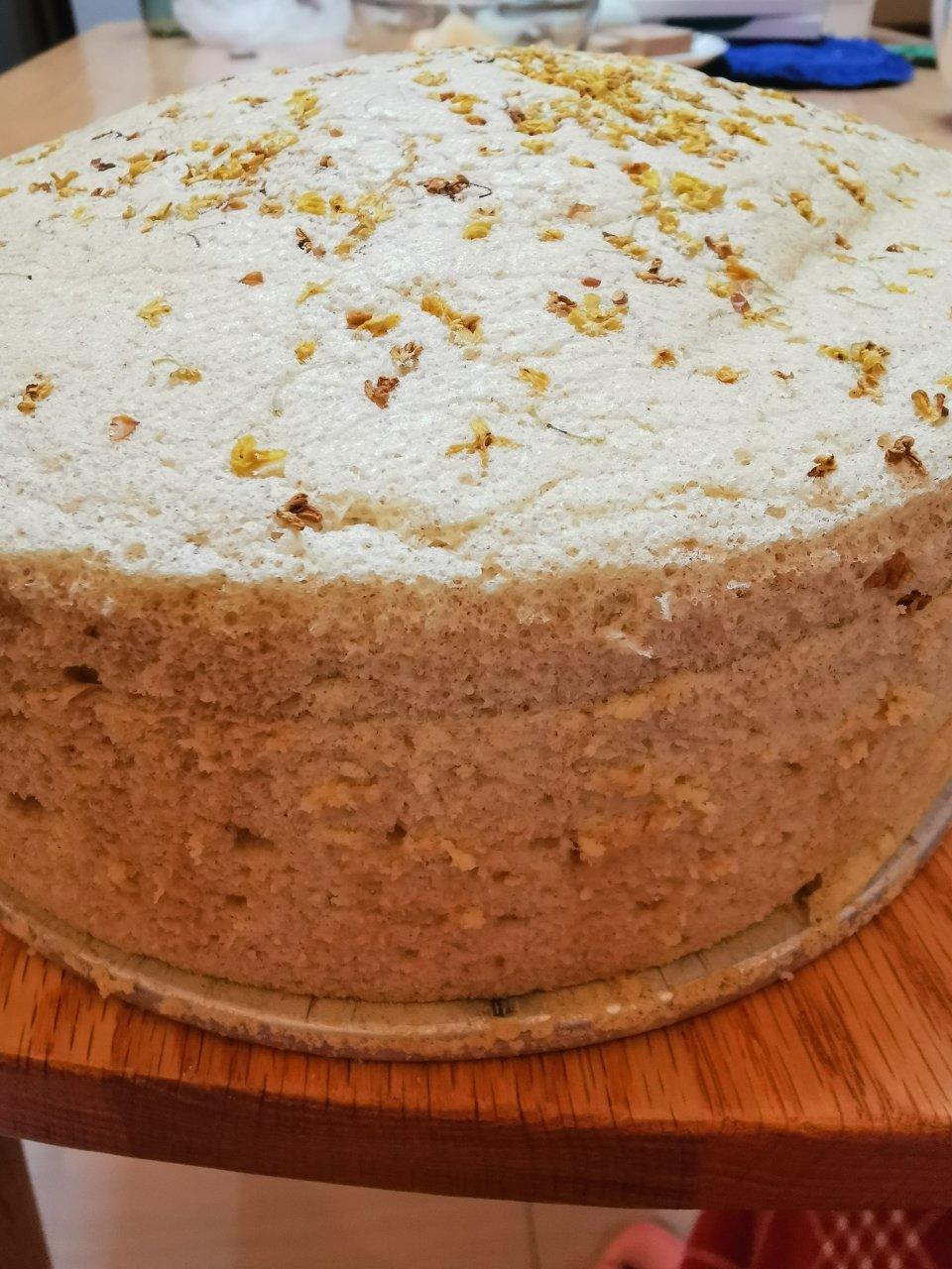 健康养生蒸黑米戚风蛋糕