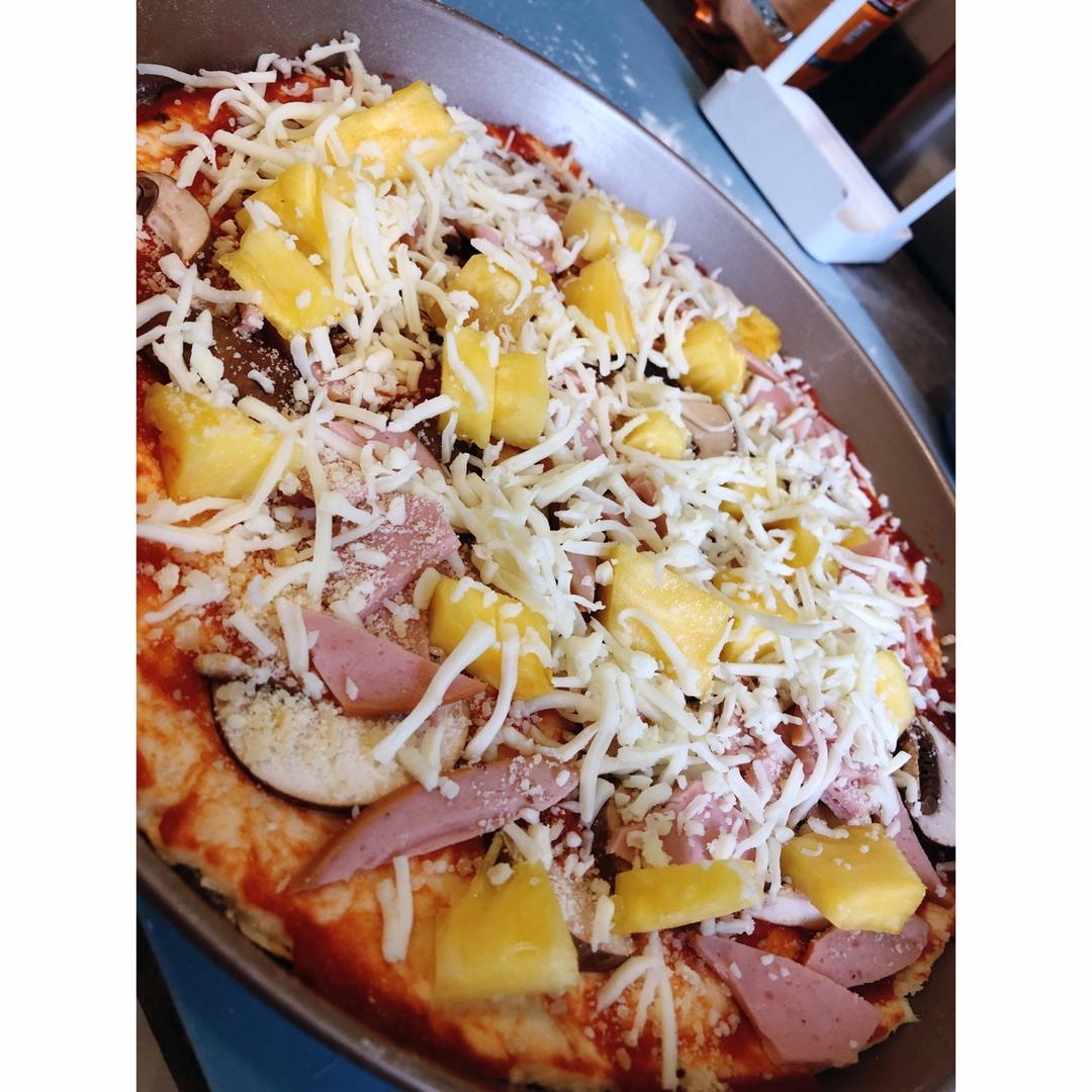不用酵母的披萨底 No Yeast Pizza Dough