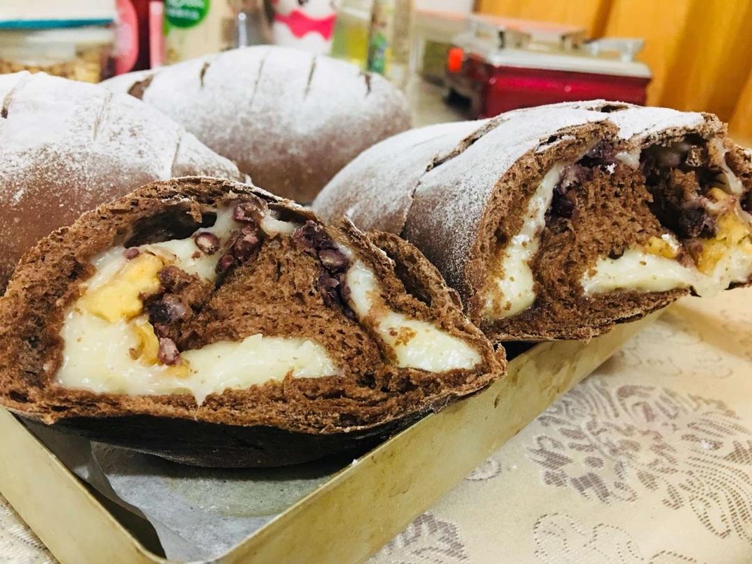 可可麻薯软欧（低卡版）