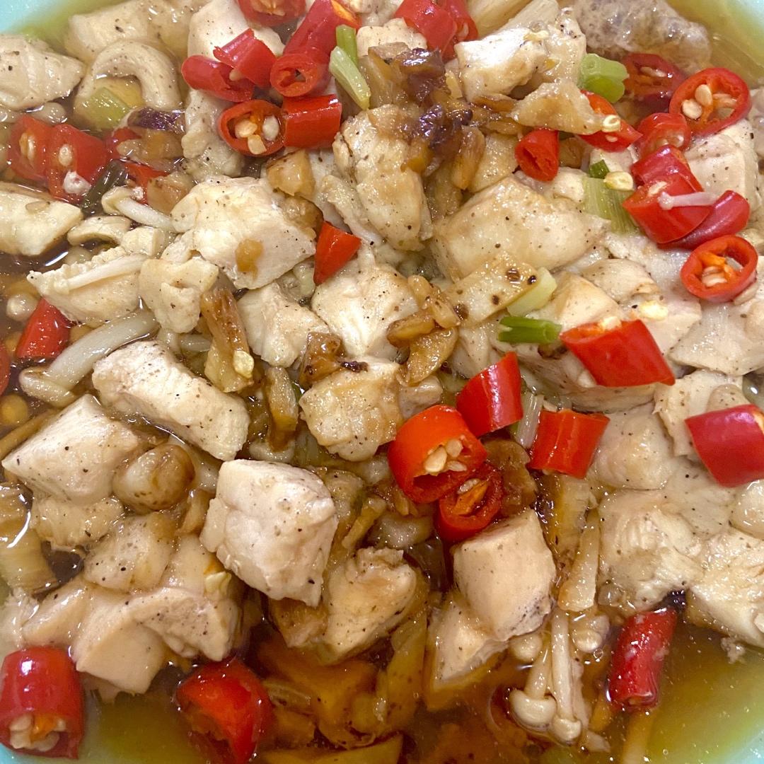 🔥🔥减脂餐❗️蒜蓉蒸鸡胸肉❗️低卡又鲜嫩多汁❗️