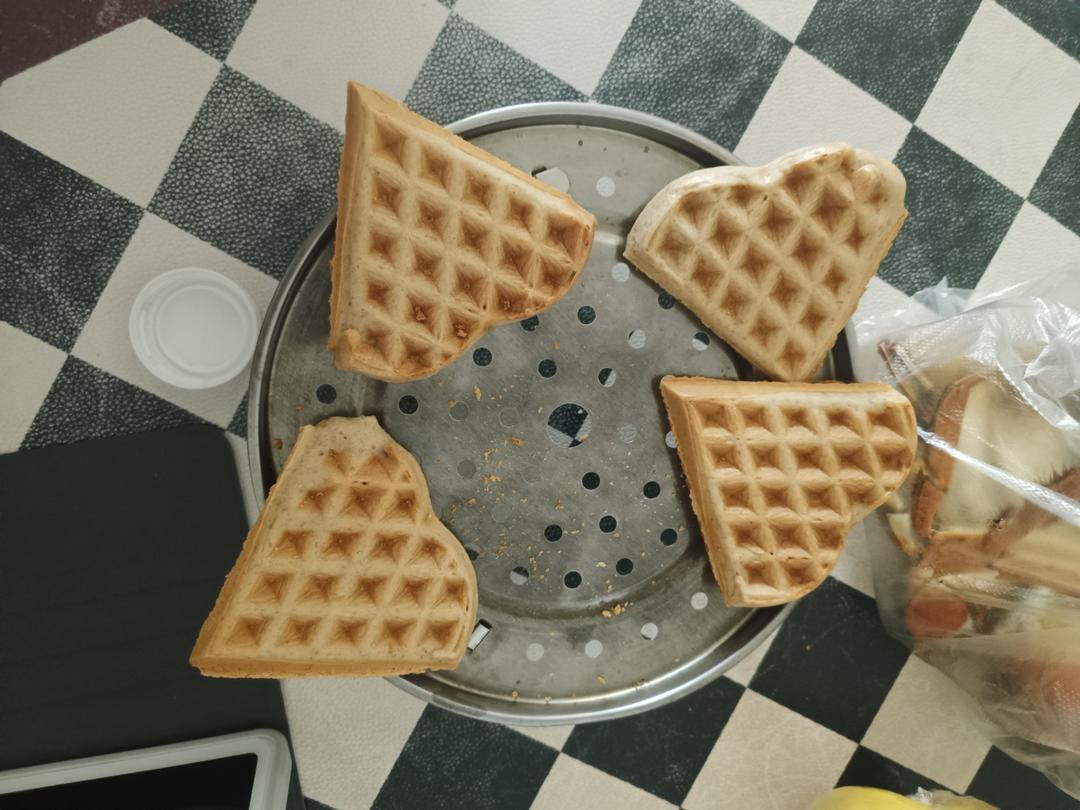 无蛋奶无麸质无油的香蕉华夫松饼