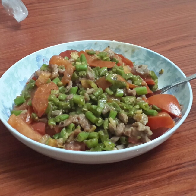 肉沫豆角下饭菜