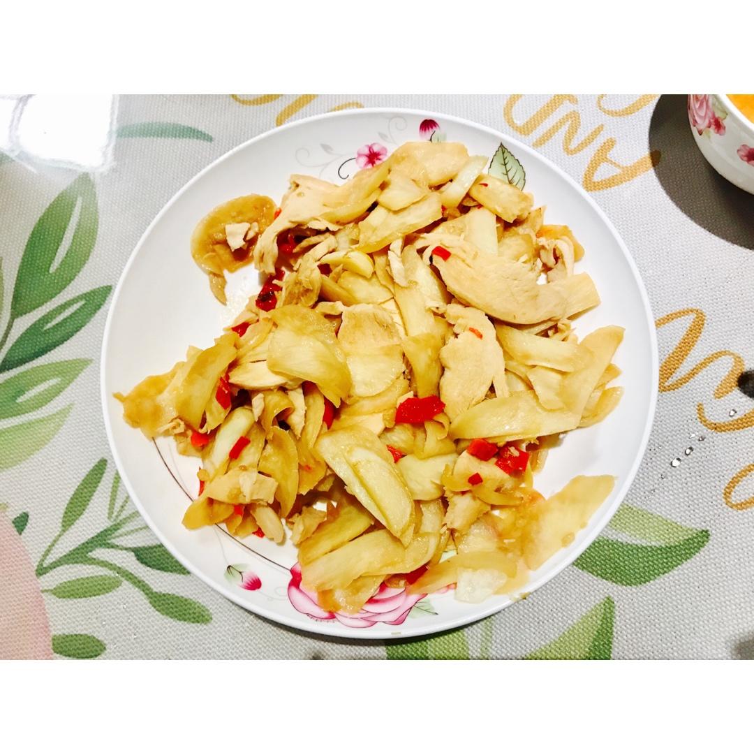 茭白炒肉丝