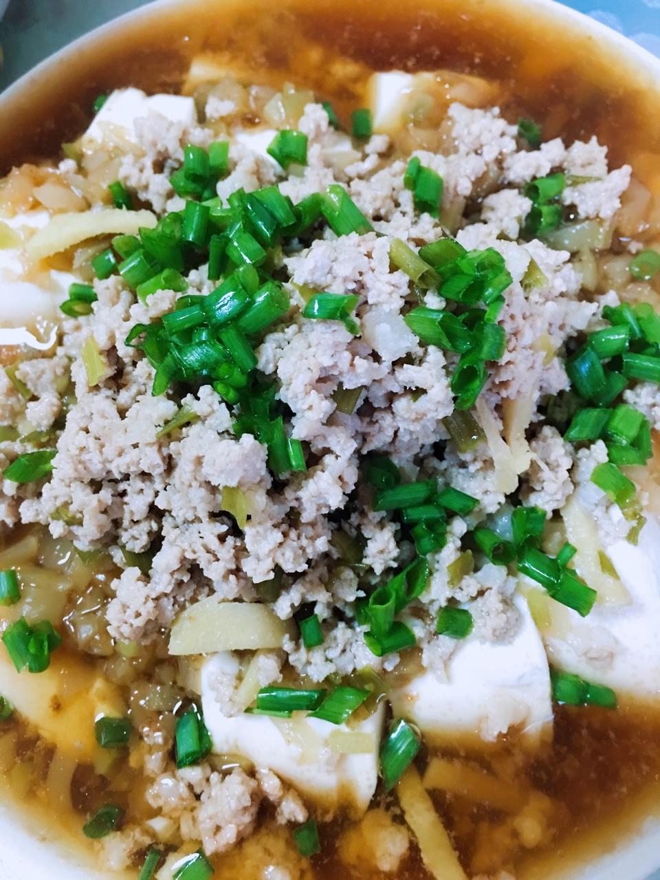 肉末蒸豆腐