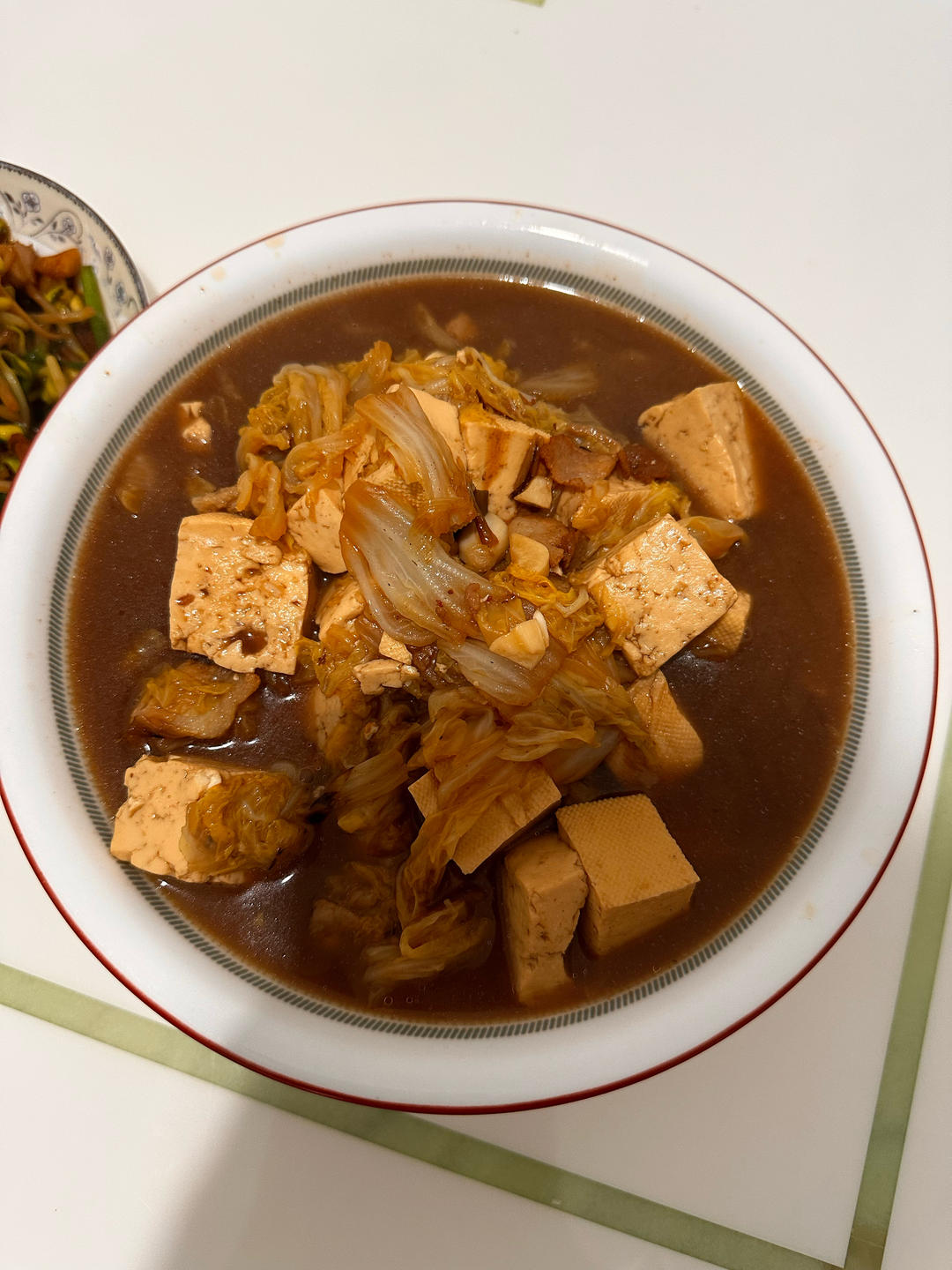 冬季最爱的家常菜！大白菜炖大豆腐或干豆腐