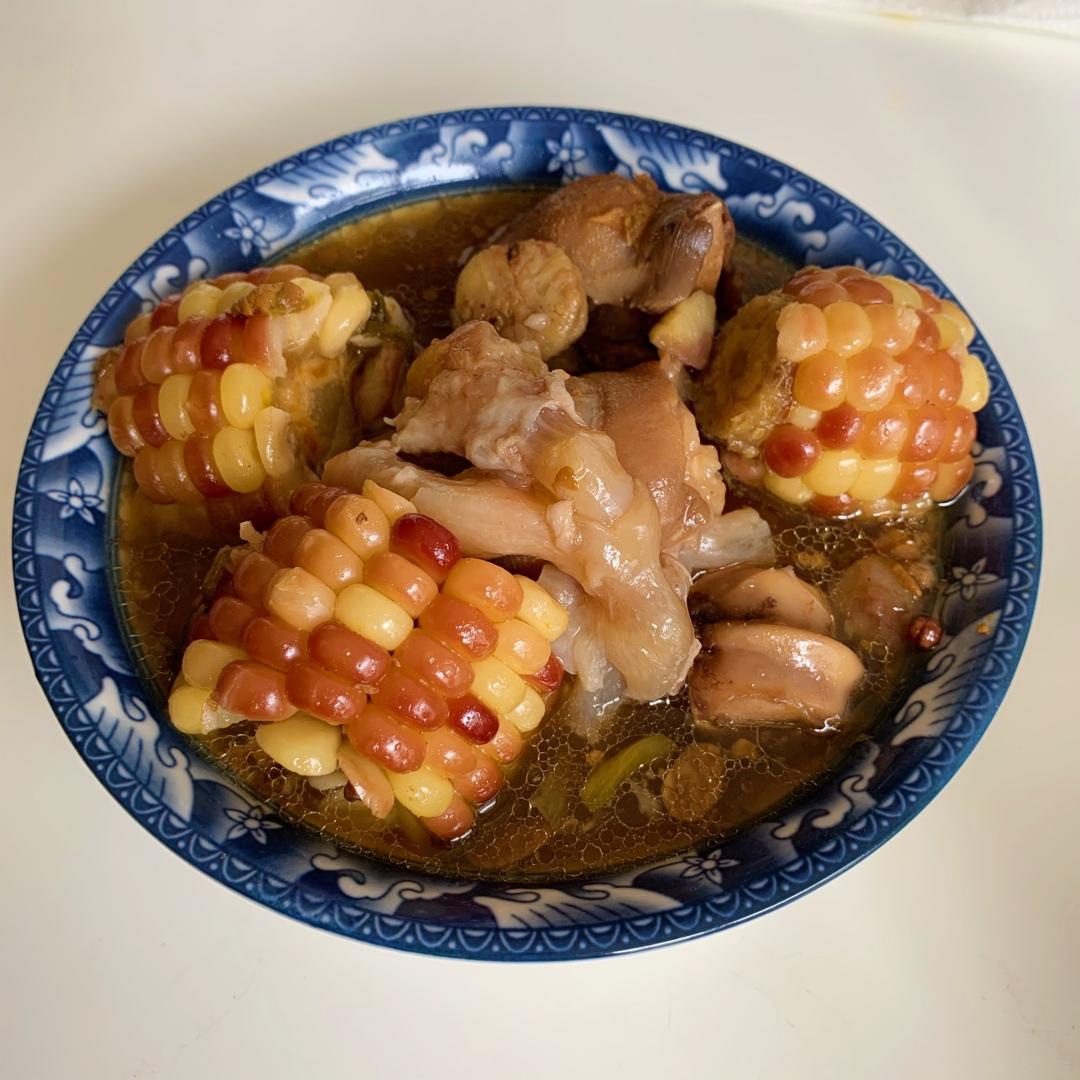 【玉米炖猪蹄】