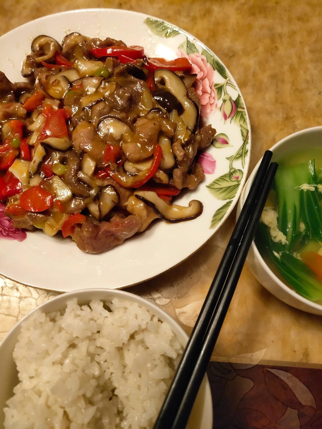 耗油香菇炒肉