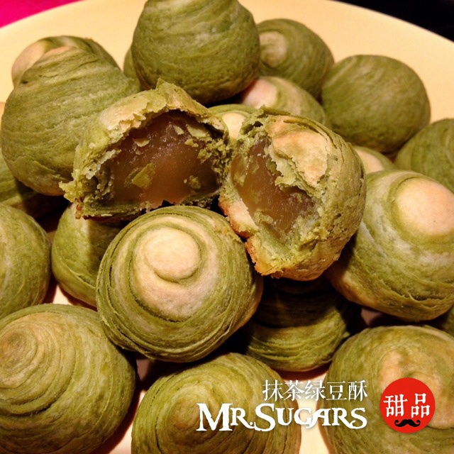 抹茶豆沙酥