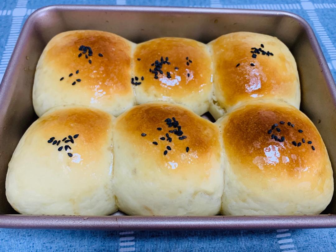 蜂蜜豆沙小餐包〔一次性发酵〕