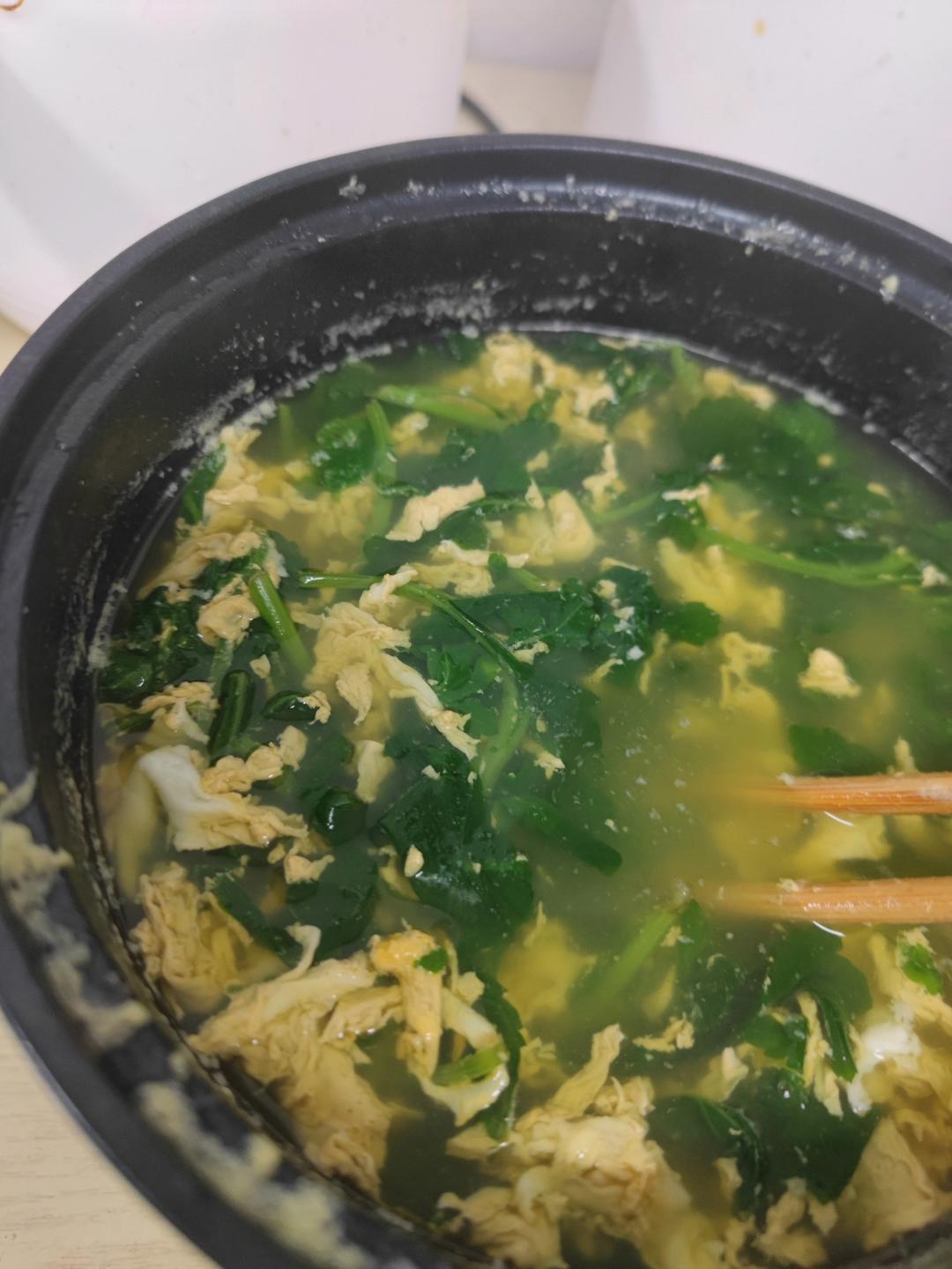 夏日菊花脑蛋汤