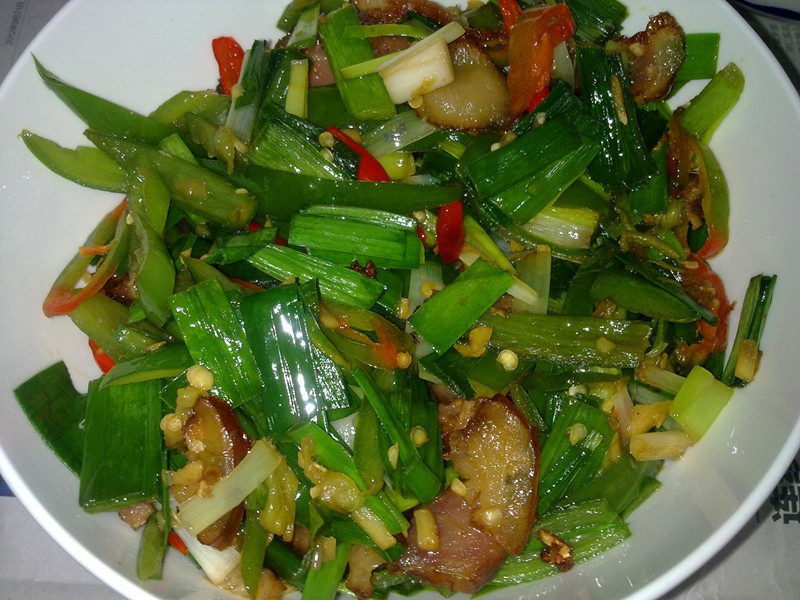 青蒜炒腊肉