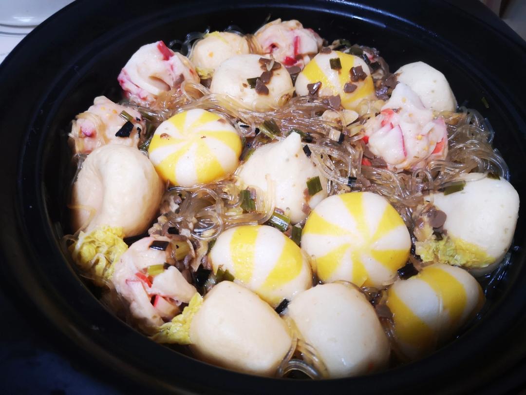 大白菜粉丝丸子煲