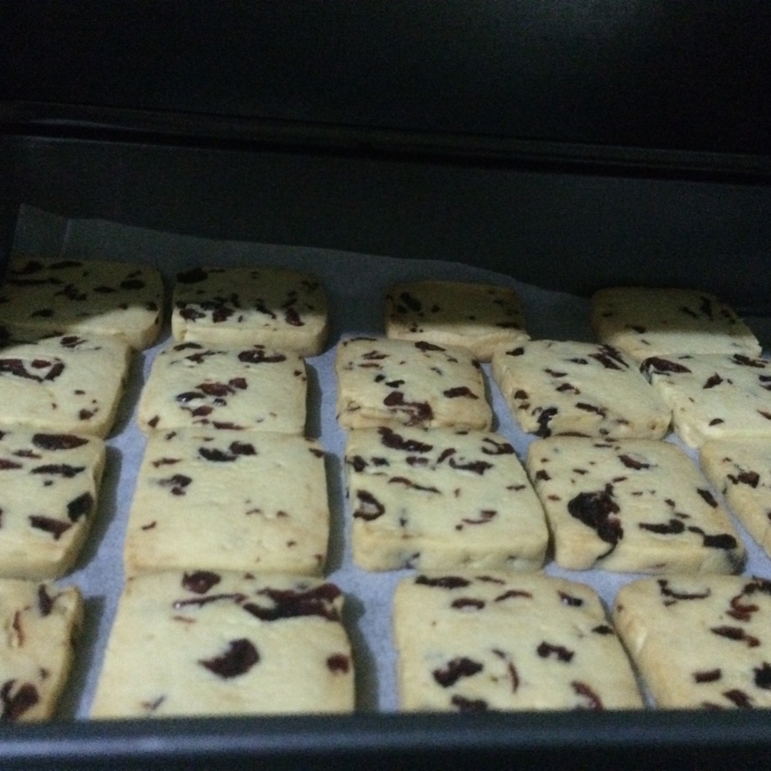低糖少油版蔓越莓饼干
