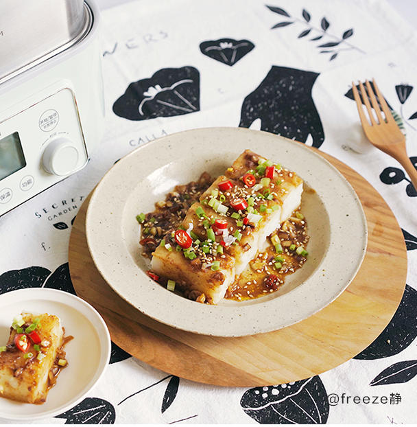 【4月北鼎蒸炖锅食谱】沙茶萝卜糕的做法