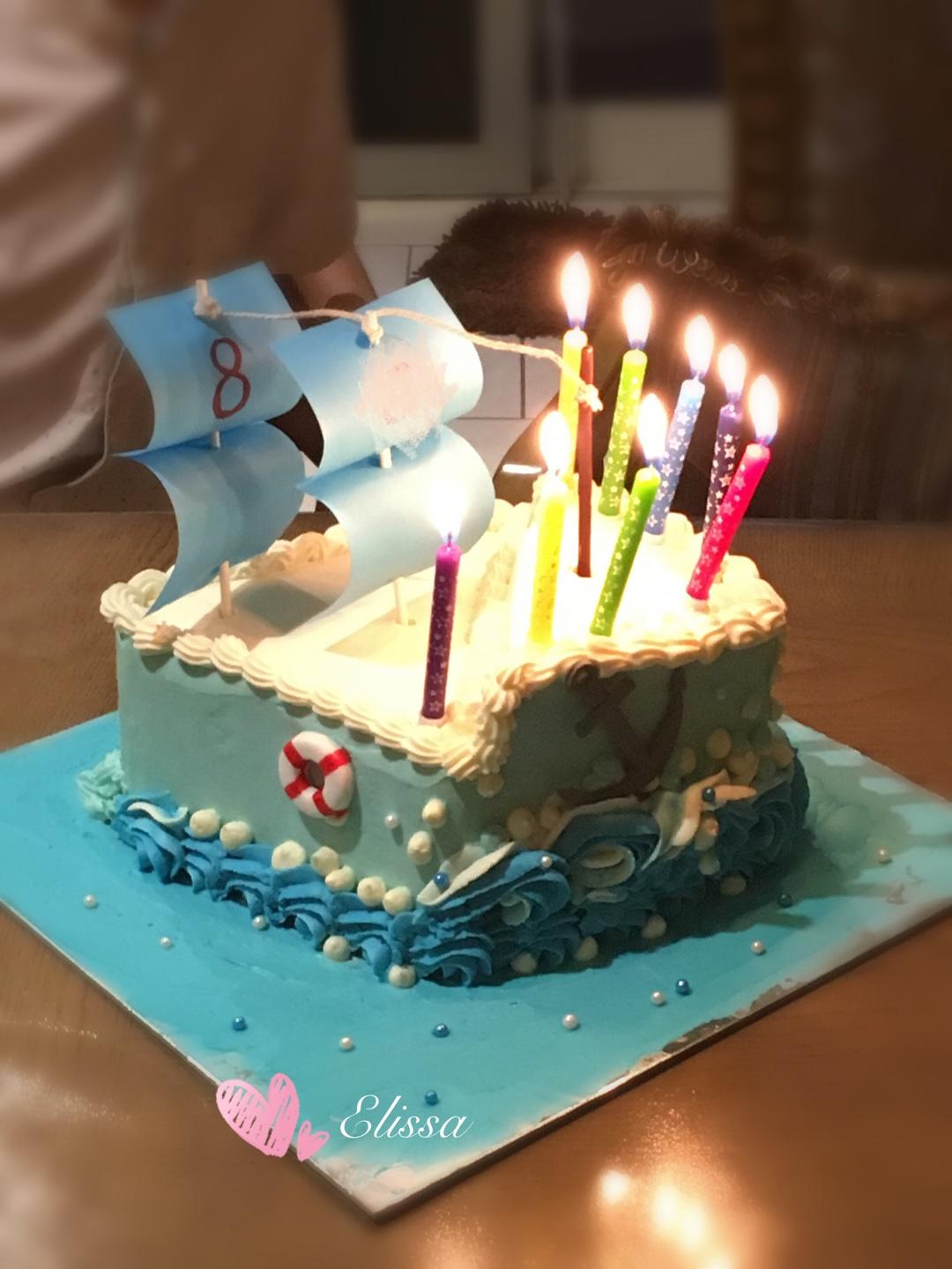 鮮奶油戚風(fēng)??帆船蛋糕的做法 步驟7