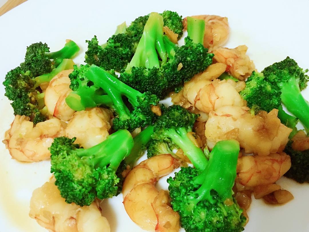 西兰花炒虾仁