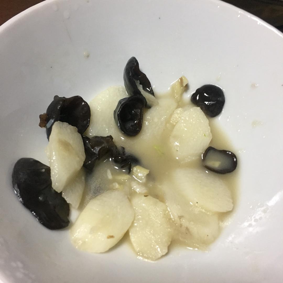 清炒山药木耳